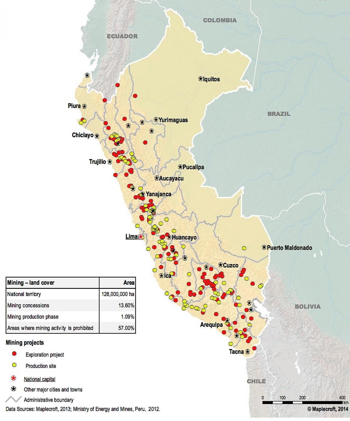 แผนที่ของกระดาษธรรมชาติทรัพยากร