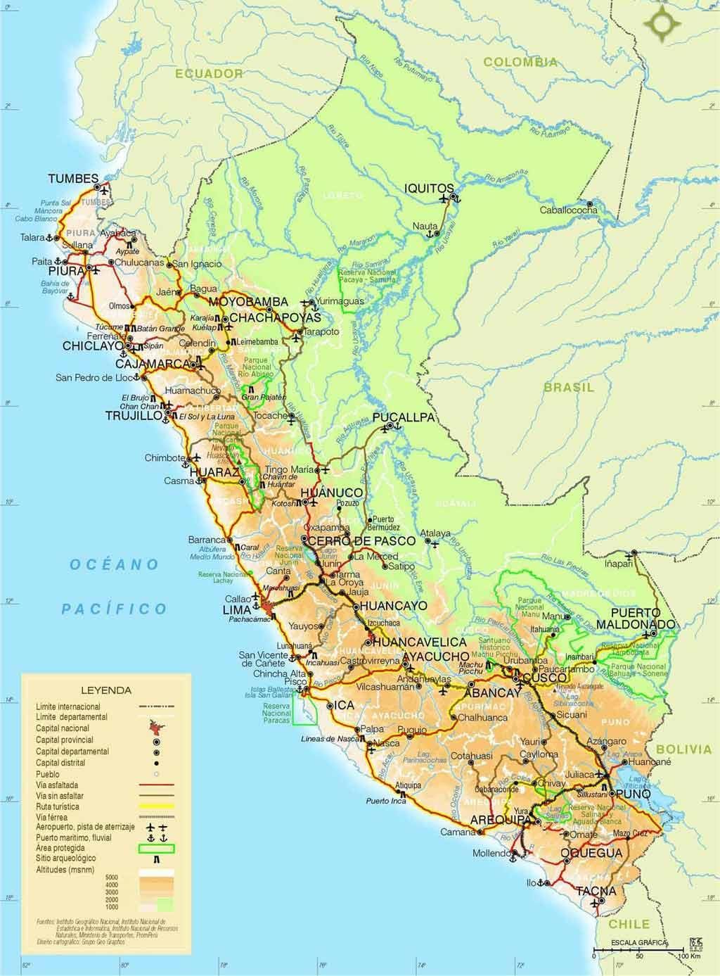 andes ภูเขากระดาษแผนที่