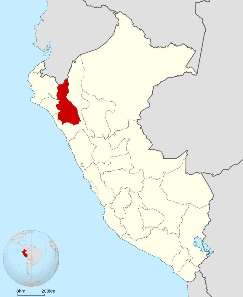 แผนที่ของ peru. kgm เปรู