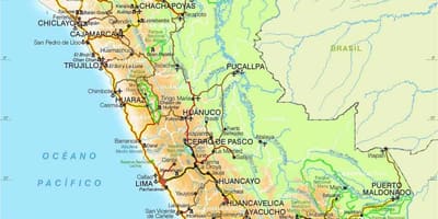 Andes ภูเขากระดาษแผนที่